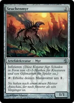 Seuchenmyr / Plague Myr - MIRRODIN BESIEGED - deutsch (good) ** Infect ** - Image 1