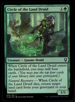 Circle of the Land Druid 220/361 Common Foil Baldur's Gate MTG Near Mint - Image 1