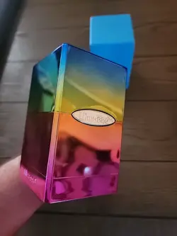Ultra Pro Deckbox 2 Ea Tower One Satin Blue one Rainbow 74427841737 - Image 2