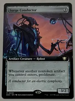 MTG EOE Commander Surge Conductor Artifact Creature - Robot RARE REGULAR #0039 - Image 1
