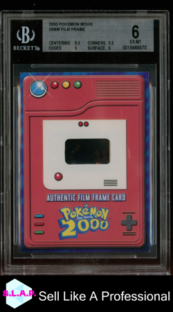 35MM FILM FRAME 2000 TOPPS POKEMON MOVIE NNO BGS 6.0 - Image 1
