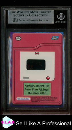 35MM FILM FRAME 2000 TOPPS POKEMON MOVIE NNO BGS 6.0 - Image 2
