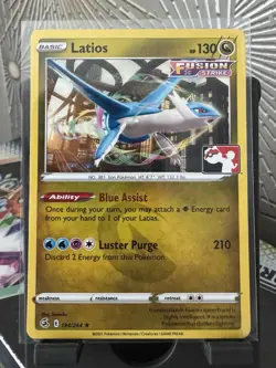 Latios 194/264 Pokemon Prize Pack Series 1 NM Fusion Strike Variant FAST SHIP ✅ - Image 1