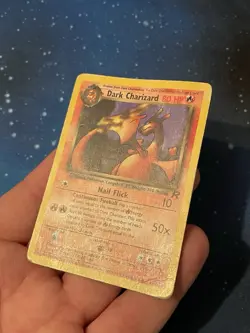 1x 1999-2000 Pokemon DARK CHARIZARD NON HOLO Team Rocket 21/82 Heavy Played WOTC - Image 4