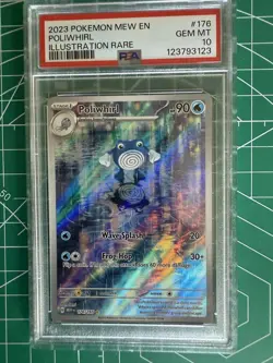 Pokemon TCG Poliwhirl 176/165 SV 151 PSA 10 Holo Illustration rare - Image 1