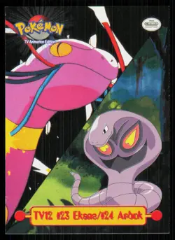 1999 Topps Pokemon TV Animation Series 1 #23 Ekans #24 Arbok #TV12 - Image 1