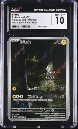 BLITZLE Paradox Rift Illustration Rare #195 CGC 10 Pokemon [Nostalgium] - Image 1