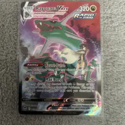 Pokemon TCG Rayquaza VMAX Silver Tempest Trainer Gallery TG20/TG30 Ultra Rare - Image 1