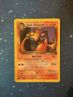 1x 1999-2000 Pokemon DARK CHARIZARD NON HOLO Team Rocket 21/82 WOTC Heavy Played - Image 1