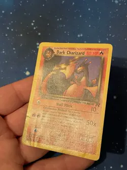 1x 1999-2000 Pokemon DARK CHARIZARD NON HOLO Team Rocket 21/82 WOTC Heavy Played - Image 4