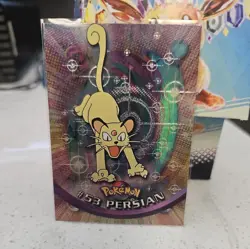 1999 Topps Pokemon TV Animation Series 1 Persian #53 Foil - Image 1