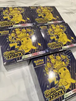 LOT OF 5 Pokemon Surging Sparks Elite Trainer Box ETB SV08 English New Sealed - Image 3