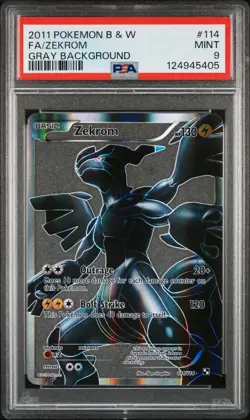 Pokemon 113/114 Reshiram & 114/114 Zekrom Black & White Sequential Certs PSA 9 - Image 4