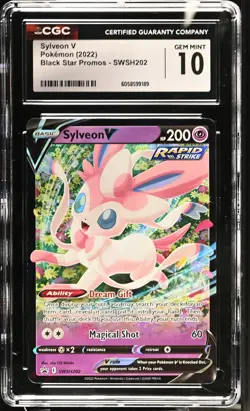 SYLVEON V Sword & Shield Promo #SWSH202 CGC 10 Pokemon [Nostalgium] - Image 1