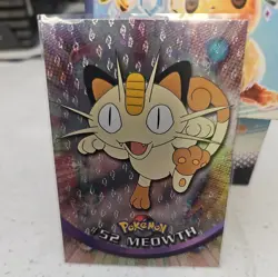 Pokemon TCG #52 Meowth Topps Series 1 Foil - Image 1
