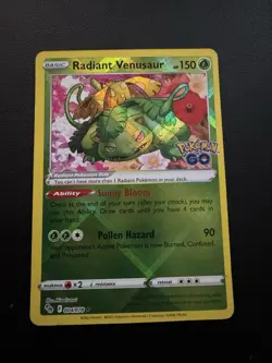 POKEMON TCG RADIANT VENUSAUR 4/78 POKEMON GO HOLO RARE!! - Image 1
