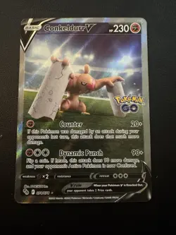 POKEMON TCG CONKELDURR V 74/78 POKEMON GO ALTERNATE ART1! - Image 1