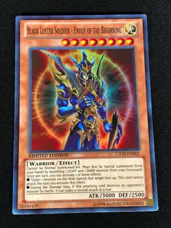 Yugioh Black Luster Soldier Envoy of the Beginning CT10-EN005 Super (NM) - Image 1
