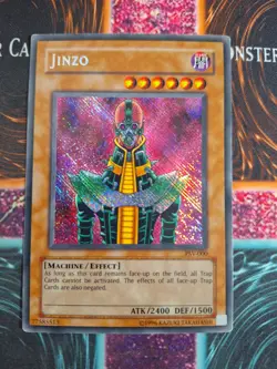 Yu-Gi-Oh! Jinzo Pharaoh's Servant PSV-000 Reverse Secret Rare Misprint LP/MP - Image 1