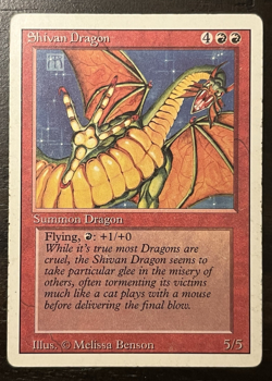 1994 Magic The Gathering Revised Lot of 4 Rare Cards HP-MP Shivan Dragon +3 More - Image 3