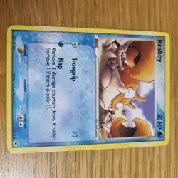 KRABBY 66/112 POKEMON CARD (EX LEAFGREEN & FIRERED SET) - Image 2