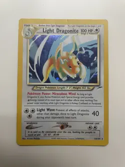 Light Dragonite 14/105 Neo Destiny Holo Rare Pokemon Tcg Card - Image 1