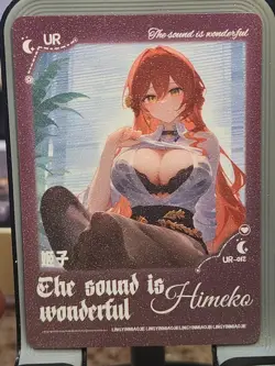 Himeko Reluctant To Leave Card Goddess Story Anime Waifu CCG UR UR-012 - Image 1