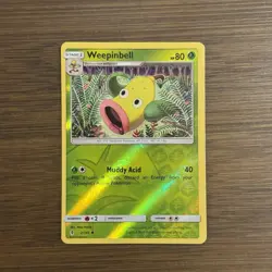Weepinbell Reverse Holo 2/145 LP Guardians Rising 2017 Pokemon Card - Image 1