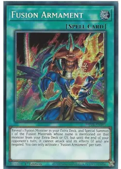 MP24-EN105 Fusion Armament - Prismatic Secret Rare Card - 1st Edition Mint Card - Image 1
