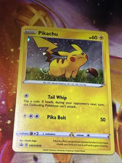Pikachu SWSH039 SWSH: Sword & Shield Promo Cards Holo with SWIRL VLP - Image 2