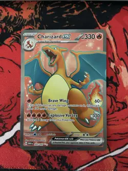 Pokemon TCG Charizard EX Holo Ultra Rare Card 183/165 SV 151 NM/M - Image 1