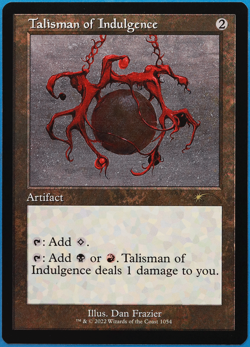Talisman of Indulgence (Secret Lair Promo) MINT MTG MAGIC CARD (502554) ABUGames - Image 1