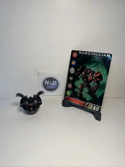 Bakugan Battle Brawlers Darkus Robotallion B1 Classic Rare W/ Card RARE - Image 1