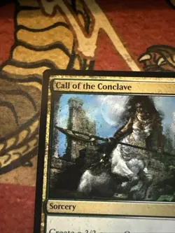 Mtg Magic Modern Masters 3 Call Of The Conclave Black Ink Error Misprint Card - Image 2