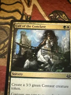 Mtg Magic Modern Masters 3 Call Of The Conclave Black Ink Error Misprint Card - Image 3
