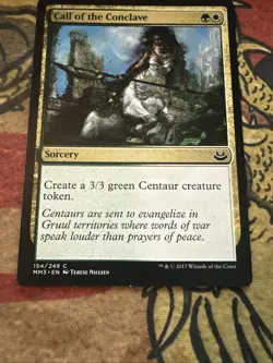 Mtg Magic Modern Masters 3 Call Of The Conclave Black Ink Error Misprint Card - Image 5