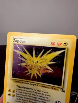 Zapdos Fossil Holo Pokemon Card - 1999 WOTC Unlimited 15/62 - Vintage NM/LP - Image 4