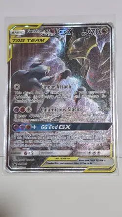 Pokemon TCG Garchomp & Giratina GX SM193 Black Star Promo Card LP - Image 1