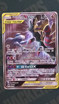 Pokemon TCG Garchomp & Giratina GX SM193 Black Star Promo Card LP - Image 4