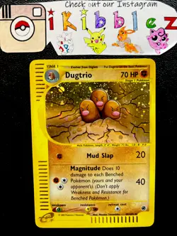 Dugtrio 10/165 LP Ultra Rare Holo Foil Vintage WoTC Pokemon Card. Fast Shipping! - Image 1