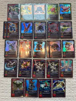Vintage Digimon CCG Lot of 26 ALL FOIL HOLO Cards (Bandai, 2004) 1st Edition - Image 1