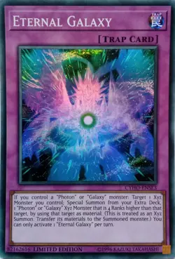 CYHO-ENSE3 ETERNAL GALAXY SUPER RARE LIMITED EDITION YuGiOh CARD - Image 1