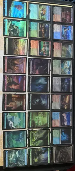 Final Fantasy Magic The Gathering Foil Land Card Lot 27x Cards No Duplicates - Image 1