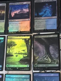 Final Fantasy Magic The Gathering Foil Land Card Lot 27x Cards No Duplicates - Image 5