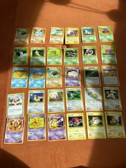 Vintage Pocket Monsters Lot of 30 Cards Japanese Pokemon Cards Great Condition - Image 1