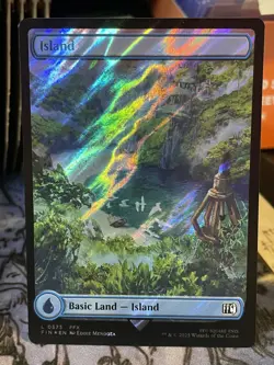 Island FULL ART #573 SURGE FOIL Final Fantasy NM MTG Magic Card - Image 1