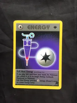 Pokemon Cards: Team Rocket 1st Edition Uncommon: Full Heal Energy 81/82 - Image 1