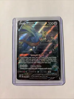 Pokemon TCG Zacian v Astral Radiance Trainer Gallery Holo Card TG21/TG30 Swsh10 - Image 1