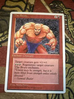 Mtg Magic Alternate 4th Edition Registration Error The Brute Misprint Error Card - Image 1