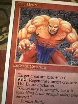 Mtg Magic Alternate 4th Edition Registration Error The Brute Misprint Error Card - Image 4